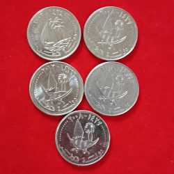 Alternative view of 50 Dirhams Second Issue State of Qatar 5 Pcs Given