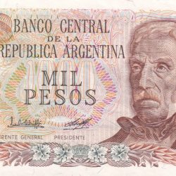 Argentina 1000 Pesos RARE UNC CONDITION NOTE #B-2