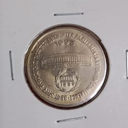 One Rs Copper Nickel Rare Coin 89 th Parliamentary Union Conference 1993 Gem Bunc Condition