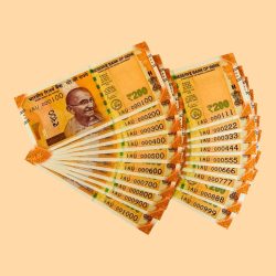 Rs 200 India Banknote Solid Set Gem Unc 000100 to 000999 SAME PREFIX 19 Note Latest Issue Unique and Rare