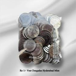 Re 1 RBI 100 Coin Packet FSS Veer Durga das India Issue Hyderabad Mint 2003 Issue Rare