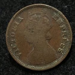 1896 India - British ½ Pice - Victoria coin Lowest Price #A-187