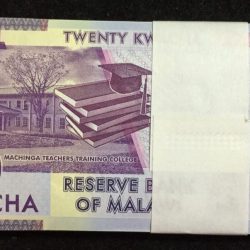 Alternative view of Malawi 20 Kwacha ( 100 Note )Serial UNC Packet