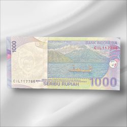 Alternative view of Indonesia 1000 Seribu Rupiah UnC Bank note ending 786 Collectable Series Unique and Rare