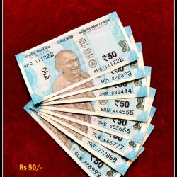 Rs 50/- India Banknote Solid Set Gem Unc 111222 to 888999 Latest Issue Unique and Rare