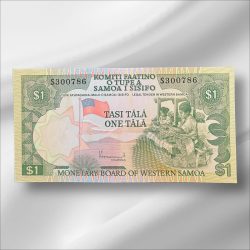 WESTERN Samoa 1 Tala Bank note ending 786 Collectable Series Unique and Rare