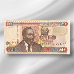 Kenya 50 Shillings GemUnC Bank note ending 786 Collectable Series Unique and Rare