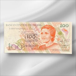 Brazil 100 Cruzeiros GemUnC Bank note ending 786 Collectable Series Unique and Rare