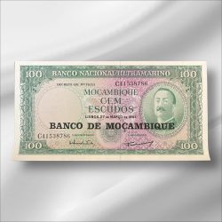 MOZAMBIQUE 100 Escudos World Bank note ending 786 Collectable Series Unique and Rare