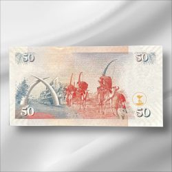 Alternative view of Kenya 50 Shillings GemUnC Bank note ending 786 Collectable Series Unique and Rare