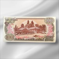 Alternative view of North Korea 100 Won World Bank note ending 786 Collectable Series Unique and Rare