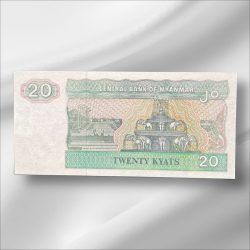 Alternative view of Myanmar 20 Kyats GemUnC Bank note ending 786 Collectable Series Unique and Rare