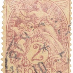 Postal Stamp of France Country (AD 1900-1930) 2 Centimes Brown Colour Used Condition as per Image.