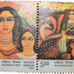 Postal Stamp of Republic India - Women's Day (AD 2007) Mint Stamp Set of 2 Stamps of Rs.5 Each Condition as per Image.