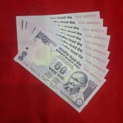 50 RUPEE 9 NOTE SET 000110 - 000990 GEM UNC CONDITION