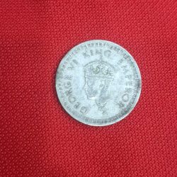 Half Rupee 1945 Coin George VI King Emperor