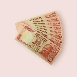 Rs 20 India Banknote Set Telescope Issue 000987 TO 000210 Gem Unc Unique and Rare