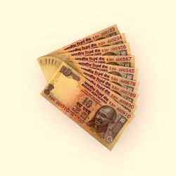 Rs 10 Semi Fancy India Banknote Set 000123 TO 000910 Telescope Issue Gem Unc