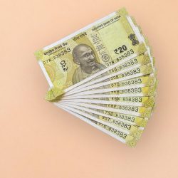 Rs 20 India Banknote Triple Number 10 Note Set Number 838383 Gem Unc Very Unique and Rare