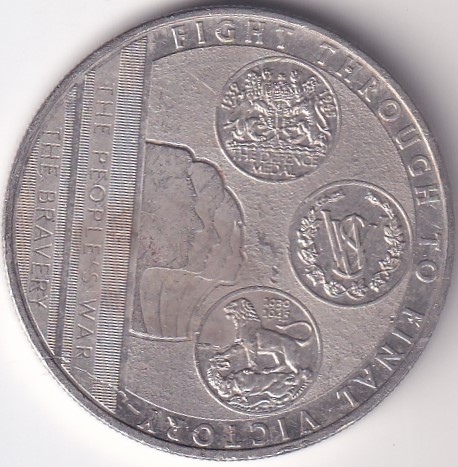 Gibraltar One Crown Copper Nickel Coin #8