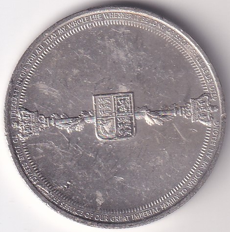 Gibraltar One Crown Copper Nickel Coin #11