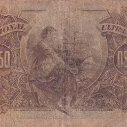 Alternative view of 1914 Mozambique 50 Centavos RARE NOTE #B-2