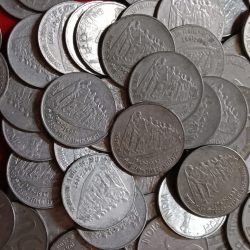 50 Paise Scare Coins Dandi Yatra 50 Th year of Independence 1947-1997 Year 155 Pcs Given