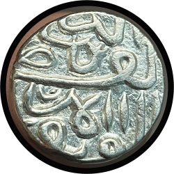 Alternative view of Gujarat Sultanate, Nasir-ud-din Mahmud III (AH 944-961/1537-1553 AD), Silver 1/2 Tanka, 3.56 Grams, G#419