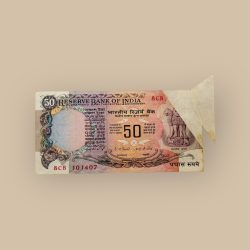 Rs 50 Vintage Issue Flap Error Very Unique and Rare