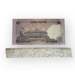Alternative view of Rs 50 White Stripe Error previous issue Very Unique and Rare