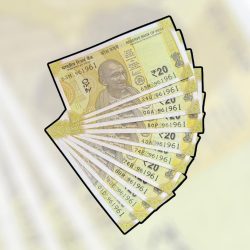 RS 20 INDIA BANK NOTE SEMI FANCY 10 NOTE SAME NUMBER SETS 961961 UNIQUE AND RARE