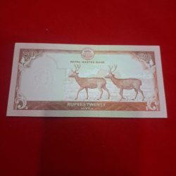 Alternative view of NEPAL 20 RUPEE NOTE GEM UNC CONDITION