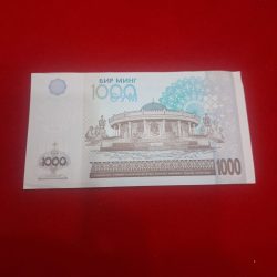 Alternative view of 1000 UZBEKISTAN NOTE GEM UNC CONDITION