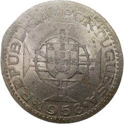 Copper-Nickel 3 Escudos of Portuguesa India (AD 1958) Scarce KM34