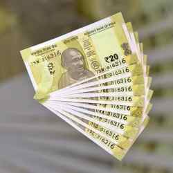 RS 20 INDIA BANK NOTE SEMI FANCY 10 NOTE SAME NUMBER SETS 316316 UNIQUE AND RARE