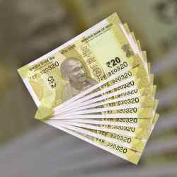 RS 20 INDIA BANK NOTE SEMI FANCY 10 NOTE SAME NUMBER SETS 320320 UNIQUE AND RARE