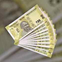 RS 20 INDIA BANK NOTE SEMI FANCY 10 NOTE SAME NUMBER SETS 321321 UNIQUE AND RARE