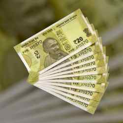 RS 20 INDIA BANK NOTE SEMI FANCY 10 NOTE SAME NUMBER SETS 370370 UNIQUE AND RARE