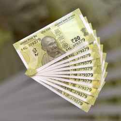 RS 20 INDIA BANK NOTE SEMI FANCY 10 NOTE SAME NUMBER SETS 379379 UNIQUE AND RARE