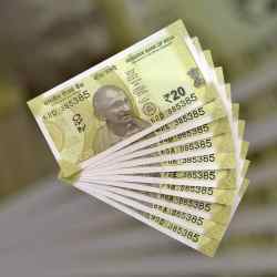 RS 20 INDIA BANK NOTE SEMI FANCY 10 NOTE SAME NUMBER SETS 385385 UNIQUE AND RARE