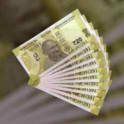 RS 20 INDIA BANK NOTE SEMI FANCY 10 NOTE SAME NUMBER SETS 391391 UNIQUE AND RARE