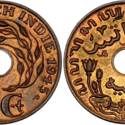 Netherlands East Indies – Indonesia, 1936 - 1945, 1 Cent, KM# 317, Fine Condition, May have toning.