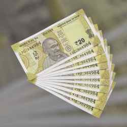 RS 20 INDIA BANK NOTE SEMI FANCY 10 NOTE SAME NUMBER SETS 984984 UNIQUE AND RARE