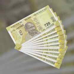 RS 20 INDIA BANK NOTE SEMI FANCY 10 NOTE SAME NUMBER SETS 988988 UNIQUE AND RARE