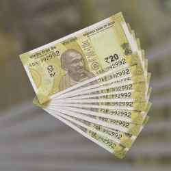 RS 20 INDIA BANK NOTE SEMI FANCY 10 NOTE SAME NUMBER SETS 992992 UNIQUE AND RARE)