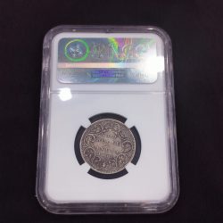 1/2 RUPEE 1874 VICTORIA QUEEN NGC GRADED