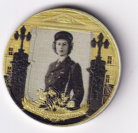 United Kingdom, Gibraltar 1 Crown 2021- ELLIZABETH II Commemorative issue Rare Coloured Coin #M-50