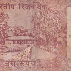 Alternative view of 786 Ending Fancy Number Shalimar 10 Rupees Governor C. Rangarajan Rare Note
