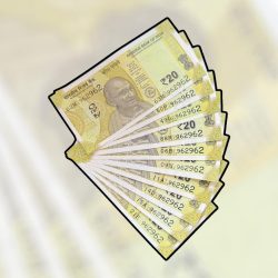 RS 20 INDIA BANK NOTE SEMI FANCY 10 NOTE SAME NUMBER SETS 962962 UNIQUE AND RARE