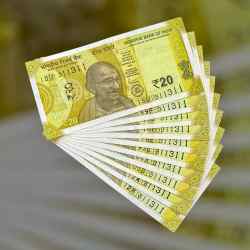 RS 20 INDIA BANK NOTE SEMI FANCY 10 NOTE SAME NUMBER SETS 311311 UNIQUE AND RARE